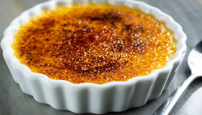Crème brûlée à la fleur d'oranger