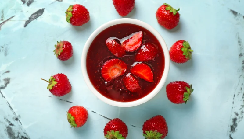 Fraises au sirop
