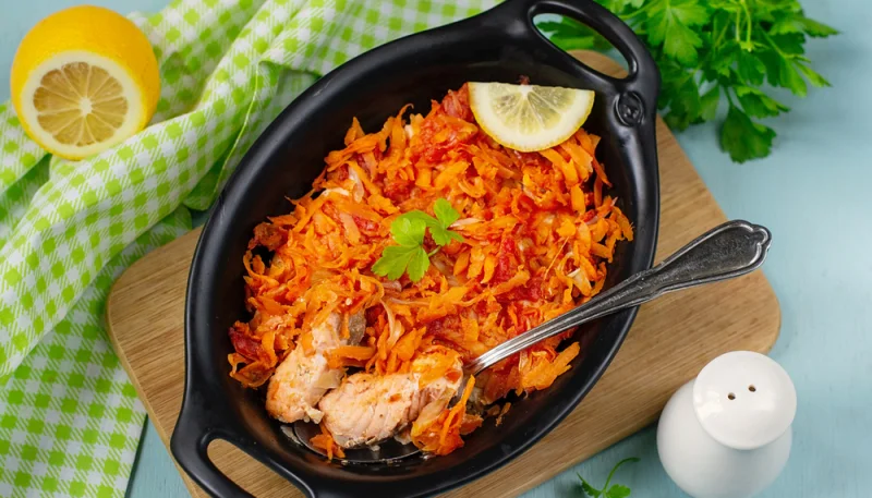Gratin de poisson aux carottes