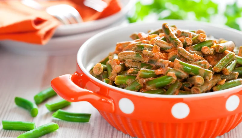 Haricots verts au curcuma