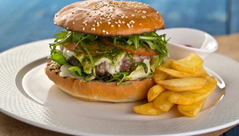 Burger au pesto