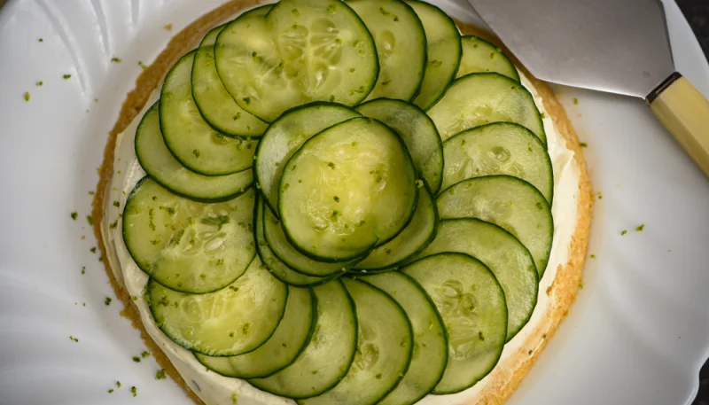 Cheesecake au concombre