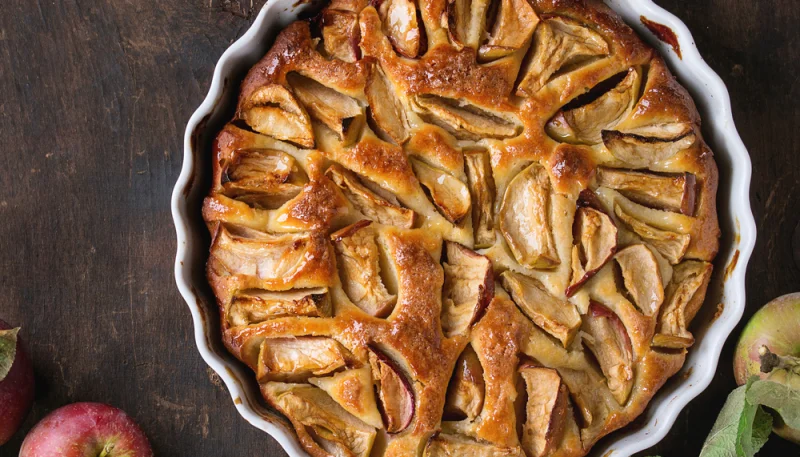 Gâteau invisible aux pommes facile