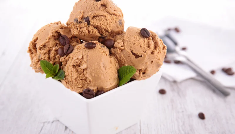 Glace au café sans sorbetière
