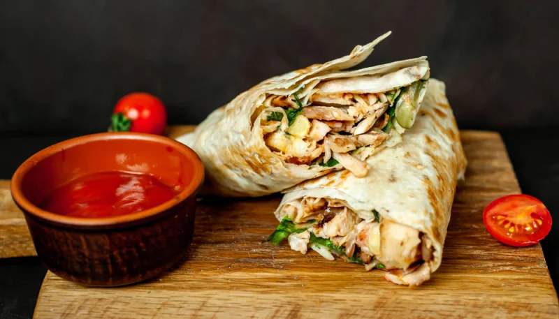 Wraps de lapin aux épices
