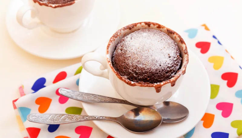 Mugcake au coeur coulant au chocolat