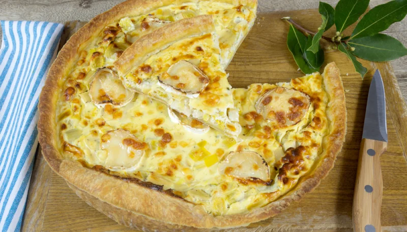 Tarte au chèvre et au miel