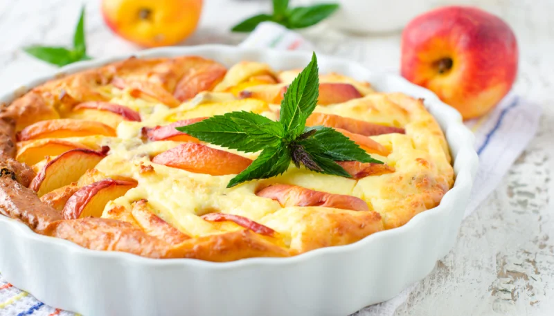 Tarte aux pêches