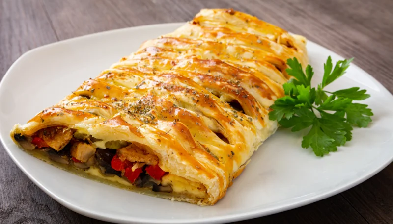 Feuilleté de volaille à la ratatouille