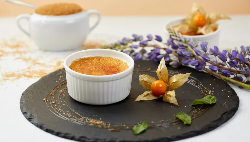 Flan à la lavande