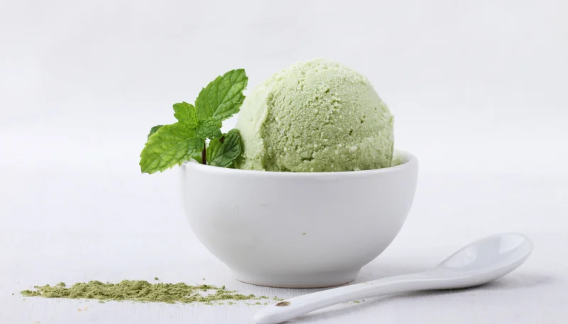 Glace à la menthe maison