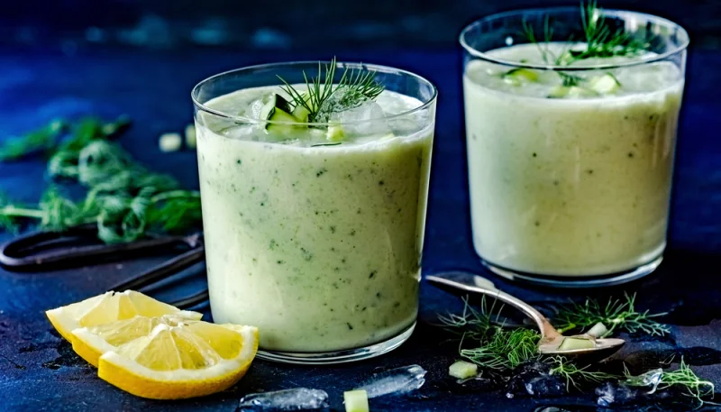 Potage frais au concombre