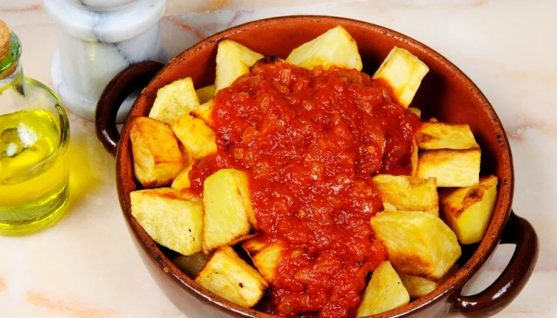 Patatas bravas au poivron et vinaigre de Xérès