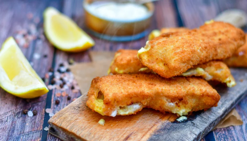 Poisson pané maison