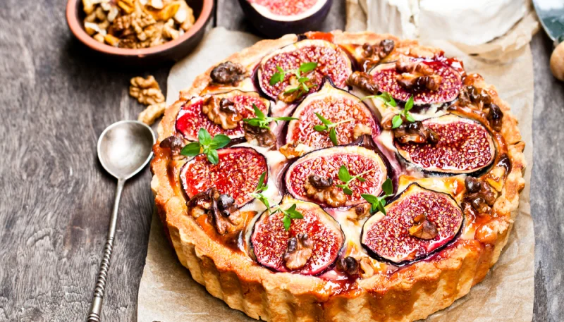Tarte aux figues et fromage de chèvre