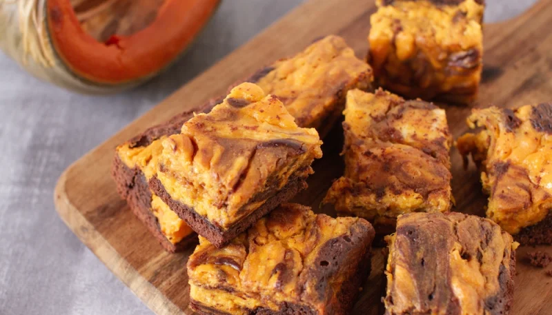 Brownies épicés au potiron