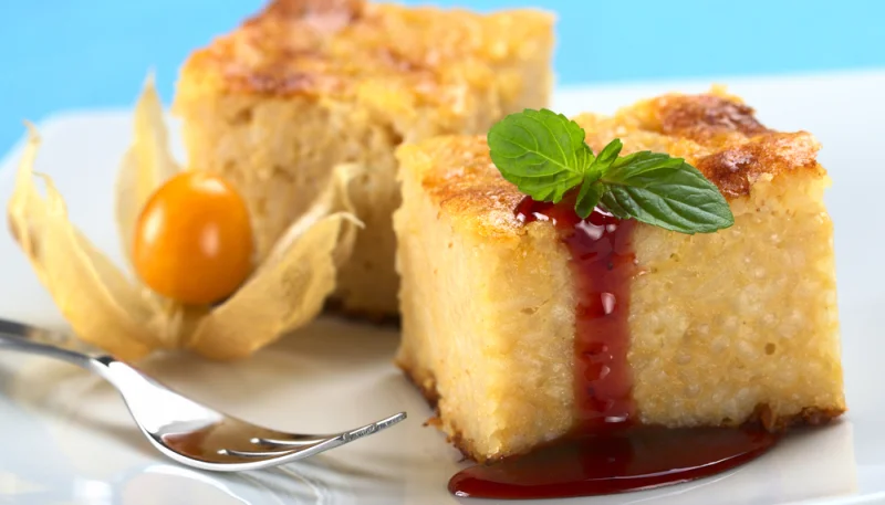 Gâteau de riz parfumé à l'orange