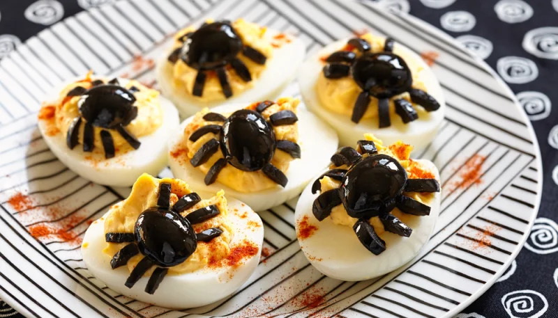 Oeufs mimosa d'Halloween