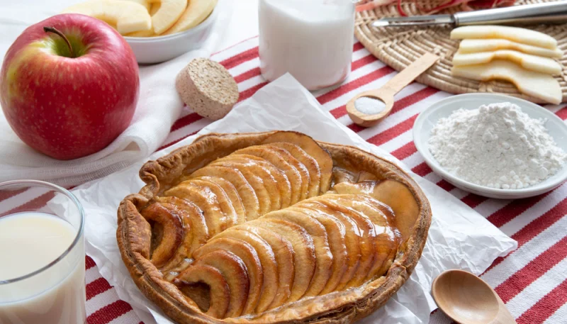 Tarte fine pommes-vanille