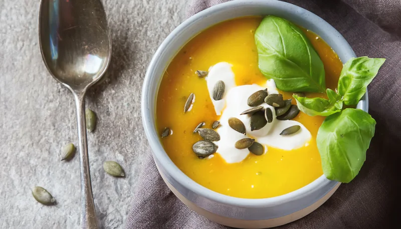 Velouté de butternut au lait de coco