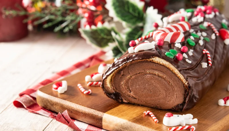 Bûche au chocolat