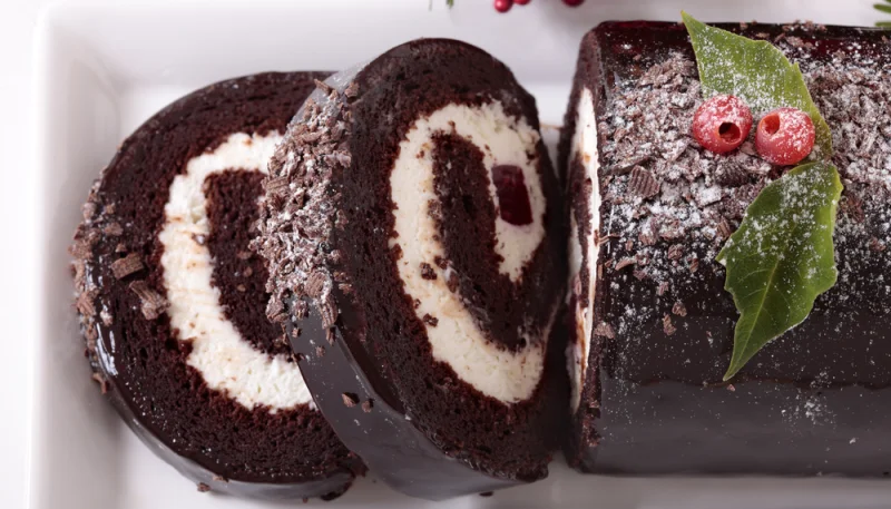 Bûche de Noël au mascarpone