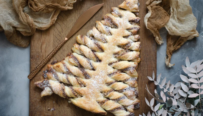 Sapin feuilleté au Nutella