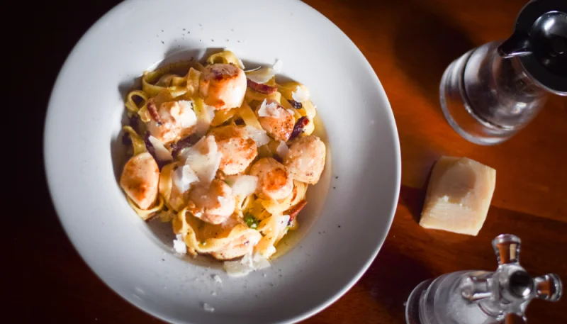 Tagliatelles aux Saint-Jacques