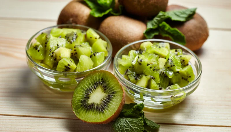 Tartare de kiwi et menthe