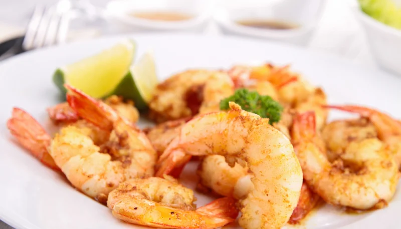 Gambas grillées et leur sauce au beurre