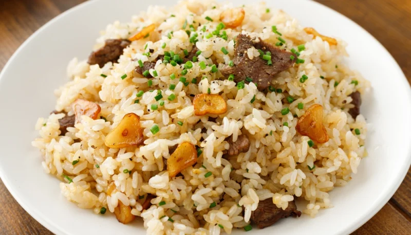 Riz sauté au boeuf