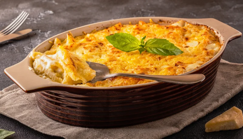 Gratin au Munster et au chou blanc
