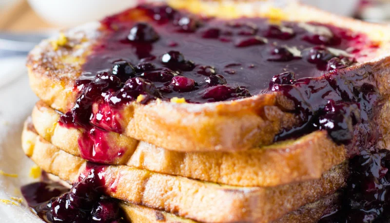 Croques croustillants aux myrtilles