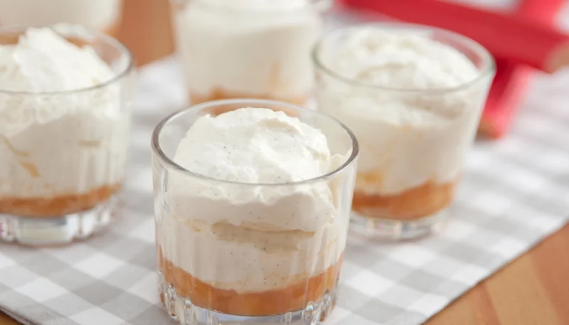 Crème à la rhubarbe