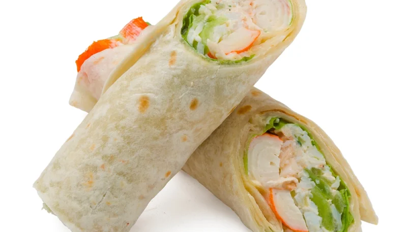 Crêpes roulées au surimi