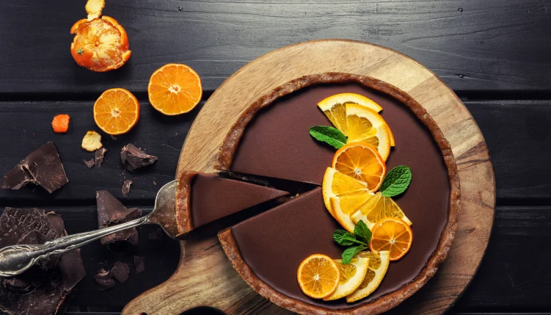 Tarte chocolat et orange
