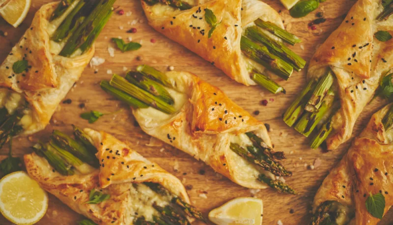 Asperges en croûte aux saveurs d'agrumes