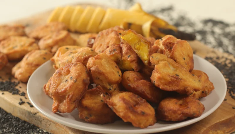 Beignets de banane au maïs