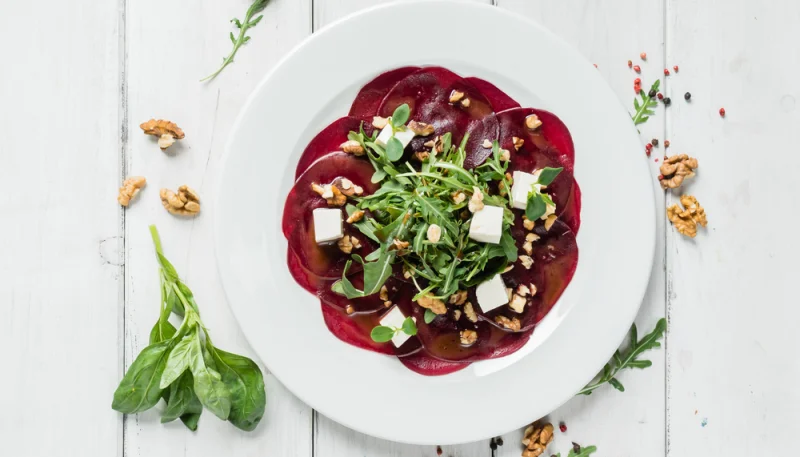 Carpaccio de betteraves au citron
