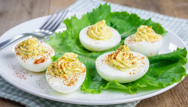 Oeufs mimosas épicés