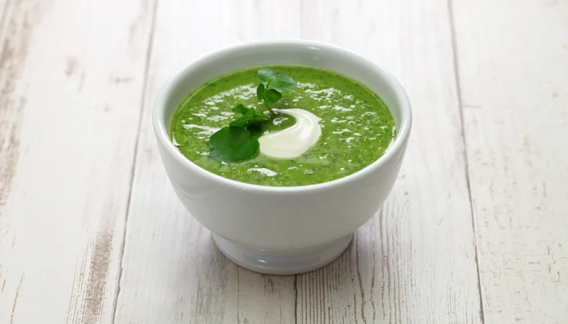 Soupe de cresson et poires