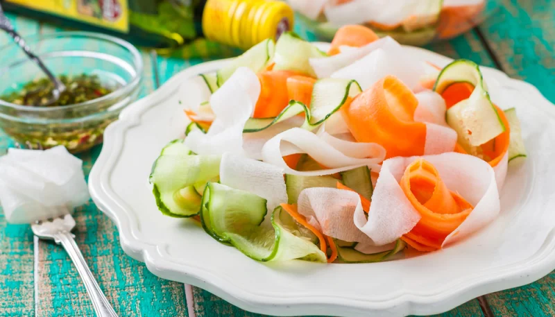 Tagliatelles de carottes au miel