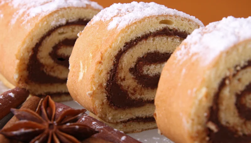 Gâteau roulé au chocolat