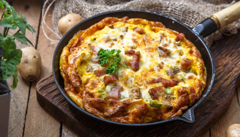Omelette aux lardons
