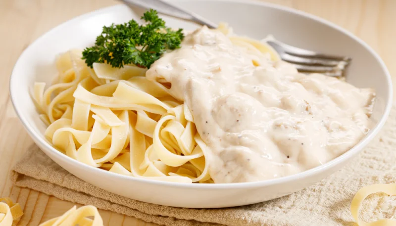 Pâtes à la crème