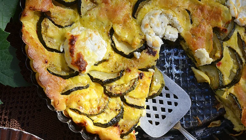 Tarte courgettes chèvre