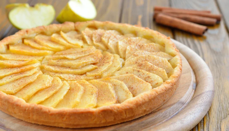 Tarte légère pommes-cannelle