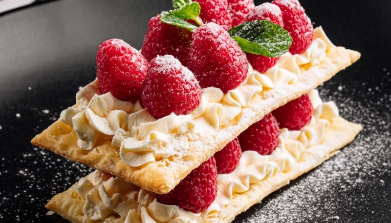Mille-feuille à la framboise