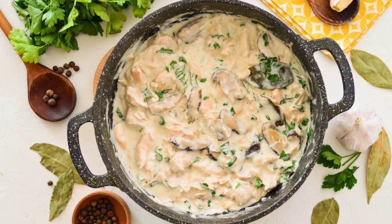 Poulet à la crème