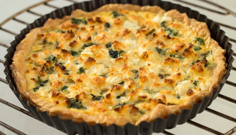 Quiche aux poireaux et au chèvre